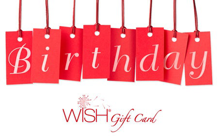WISH Gift Cards Plastic